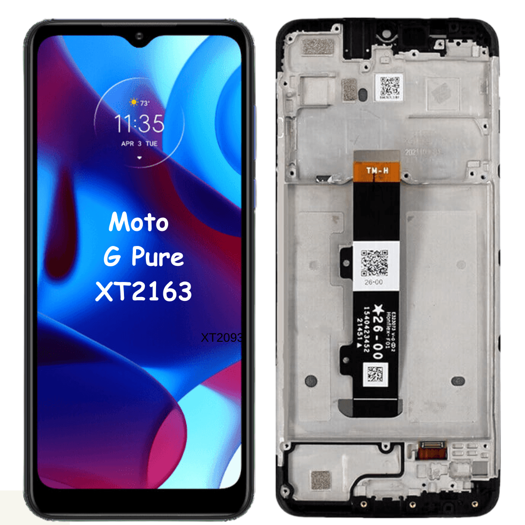 LCD Screen & Digitizer Full Assembly with Frame For Motorola Moto G Pure XT 2163 / 2021 - Best Cell Phone Parts Distributor in Canada, Parts Source LCD Screen & Digitizer Full Assembly with Frame For Motorola Moto G Pure XT 2163 / 2021 - Best Cell Phone Parts Distributor in Canada, Parts Source